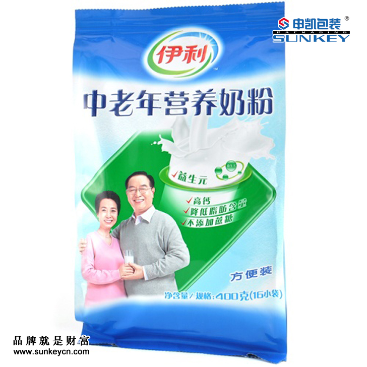 中老年奶粉袋定制|中老年奶粉包装|伊利奶粉包装袋