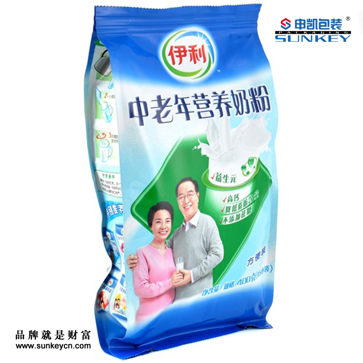 中老年奶粉袋定制|中老年奶粉包装|伊利奶粉包装袋